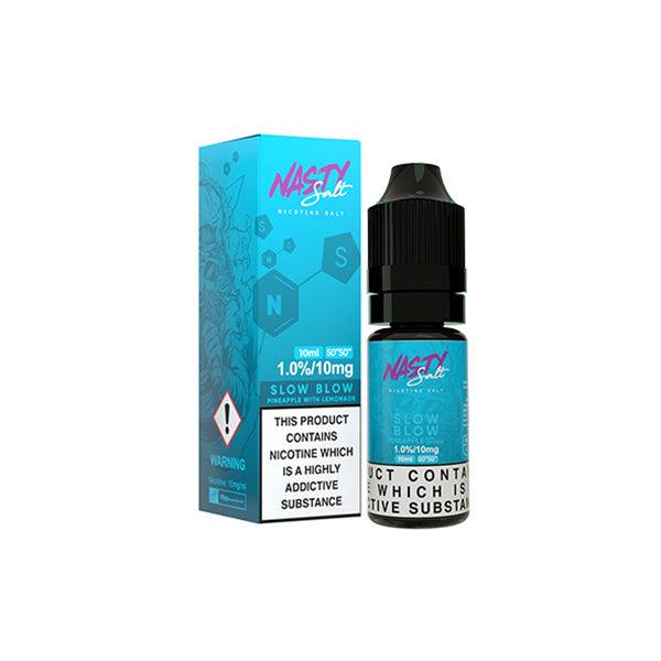 10mg Nasty Salts 10ml Nic Salts (50VG/50PG) - www.justgovape.co.uk