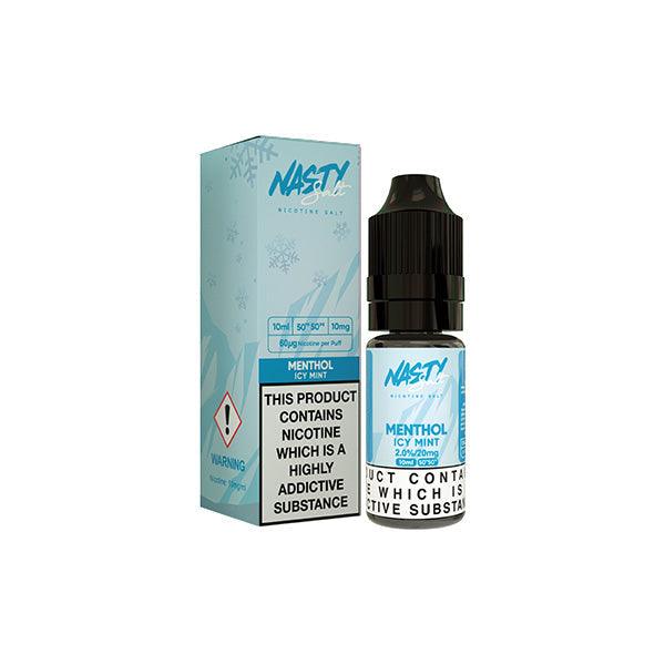 20mg Nasty Salts 10ml Nic Salts (50VG/50PG) - www.justgovape.co.uk