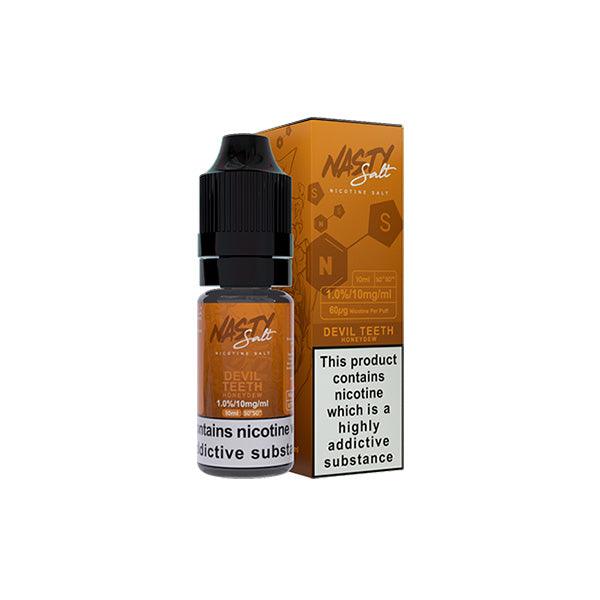 10mg Nasty Salts 10ml Nic Salts (50VG/50PG) - www.justgovape.co.uk