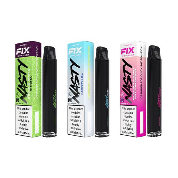 20mg Nasty Air Fix Disposable Vaping Device 675 Puffs - www.justgovape.co.uk