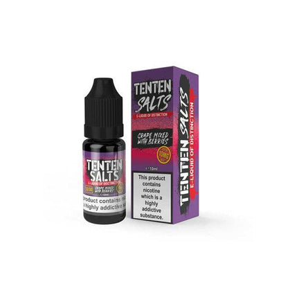 10mg TenTen 10ml Nic Salts (50VG/50PG) - www.justgovape.co.uk