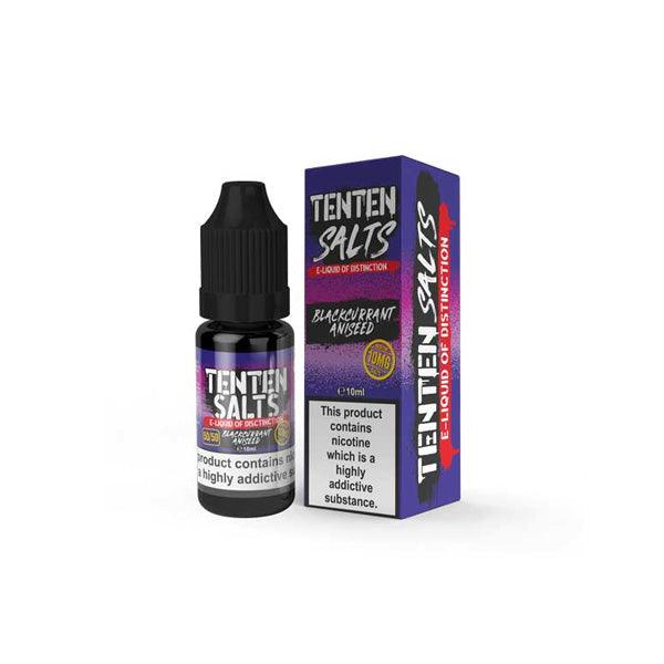 10mg TenTen 10ml Nic Salts (50VG/50PG) - www.justgovape.co.uk