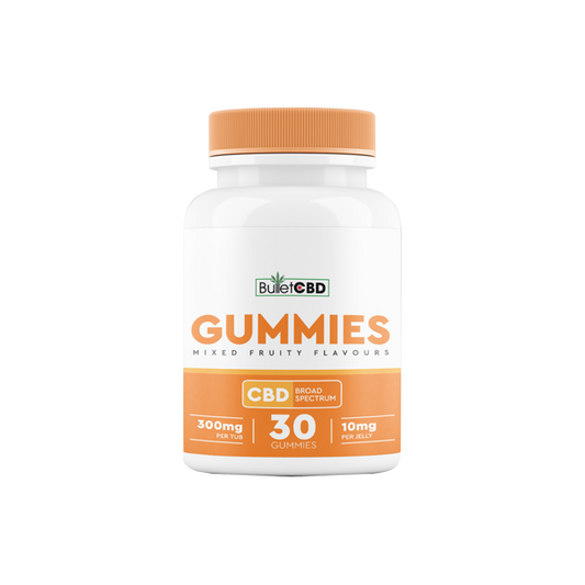 Bullet CBD 300mg Broad Spectrum CBD Gummies - 30 Pieces - www.justgovape.co.uk