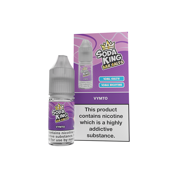 10mg Soda King Bar SALTS Nic Salts 10ml - (50VG/50PG) - www.justgovape.co.uk