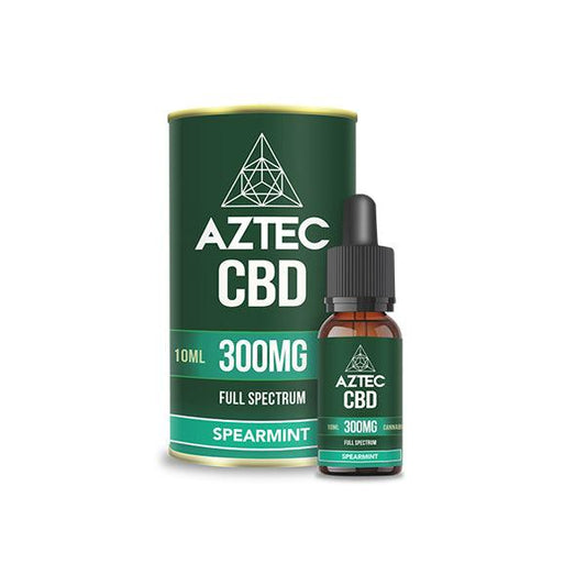 Aztec CBD Full Spectrum Hemp Oil 300mg CBD 10ml - www.justgovape.co.uk