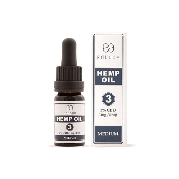 Endoca 300mg CBD Hemp Oil Drops 10ml - www.justgovape.co.uk