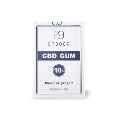 Endoca 100mg CBD Peppermint Chewing Gum - 10 Pcs - www.justgovape.co.uk