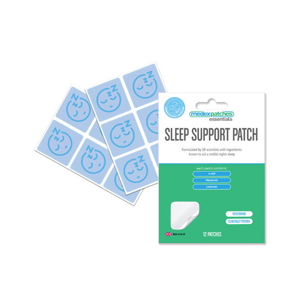 Medex Essentials Sleep Support 5HTP + Melatonin Patches - 12 Patches - www.justgovape.co.uk