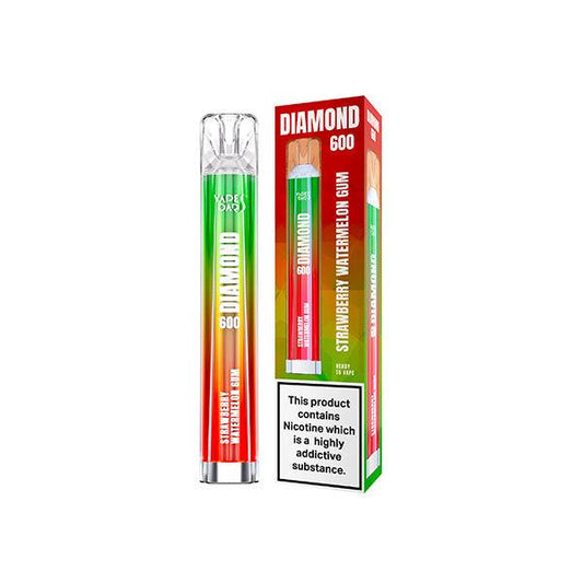 20mg Vapes Bars Diamond 600 Disposable Vape Device 600 Puffs - www.justgovape.co.uk