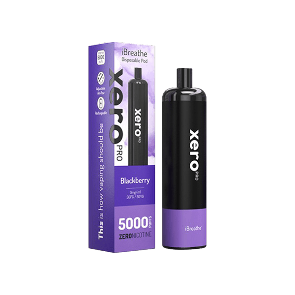 0mg Xero Pro Disposable Vape Pod 5000 Puffs - www.justgovape.co.uk