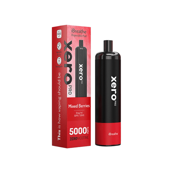 0mg Xero Pro Disposable Vape Pod 5000 Puffs - www.justgovape.co.uk