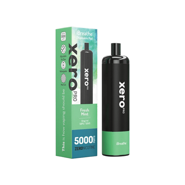 0mg Xero Pro Disposable Vape Pod 5000 Puffs - www.justgovape.co.uk