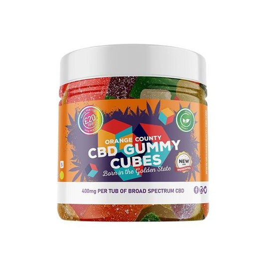 Orange County CBD 400mg Gummies - Small Pack - www.justgovape.co.uk