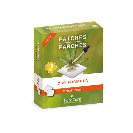 PuroCuro 50mg Pure CBD Formula Patches - www.justgovape.co.uk