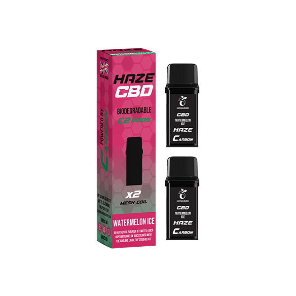 500mg Haze CBD C2 Pods - 800 puffs - www.justgovape.co.uk