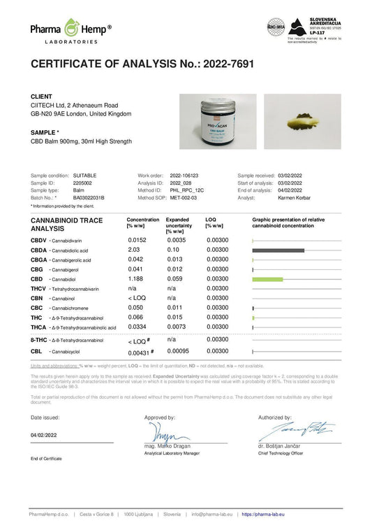 Provacan 900mg CBD Balm - 30ml - www.justgovape.co.uk