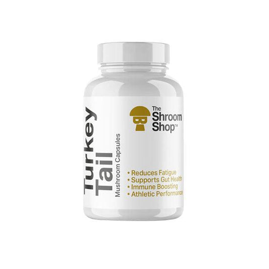 The Shroom Shop Turkey Tail Mushroom 45000mg Capsules - 90 Caps - www.justgovape.co.uk