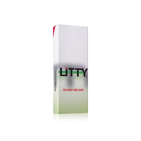 Litty 40% Broad Spectrum CBD Vape Pen & Kit - OG Kush - www.justgovape.co.uk