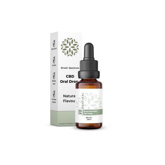 Bnatural 300mg Broad Spectrum CBD Natural Oral Drops - 10ml - www.justgovape.co.uk