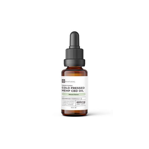 Bnatural Raw Cold Press 600mg CBD Hemp Oil - Natural - www.justgovape.co.uk