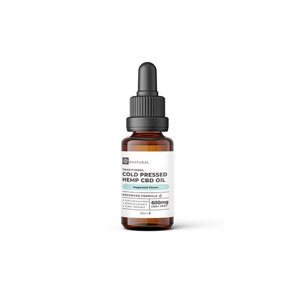 Bnatural Raw Cold Press 600mg CBD Hemp Oil - Peppermint - www.justgovape.co.uk