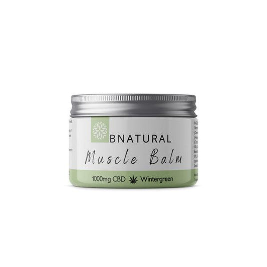 Bnatural Wintergreen 1000mg CBD Muscle Balm - 50ml - www.justgovape.co.uk