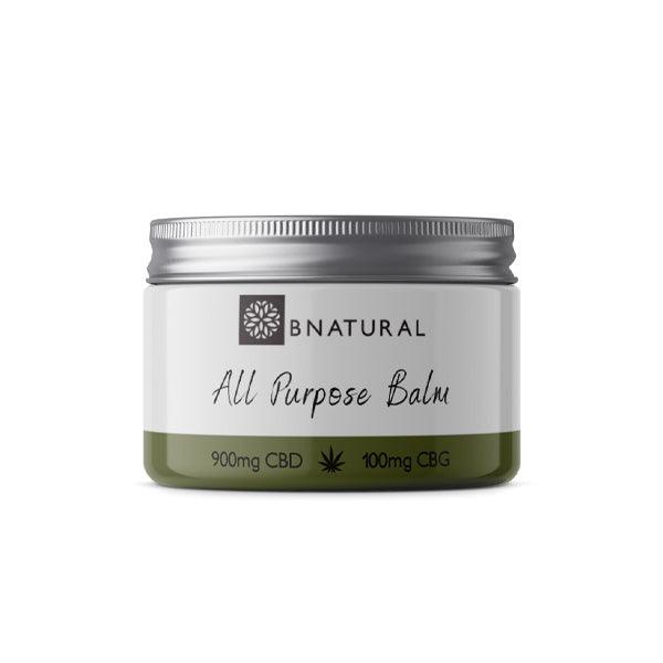 Bnatural 1000mg CBD + CBG All Purpose Balm - 50ml - www.justgovape.co.uk