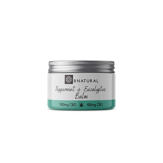 Bnatural 1000mg CBD + CBG Eucalyptus & Peppermint Balm - 50ml - www.justgovape.co.uk