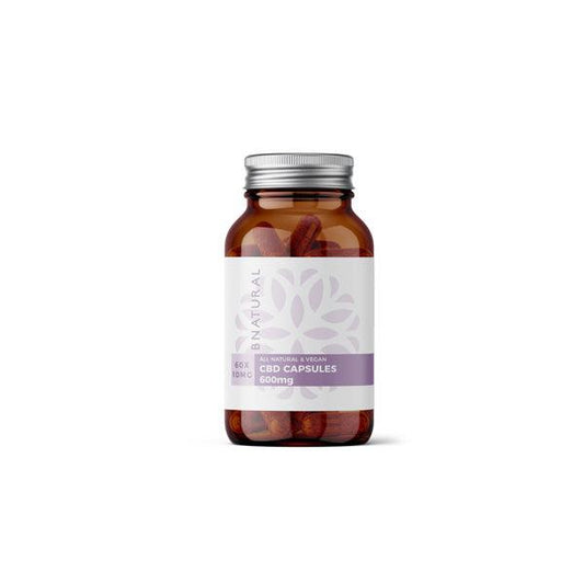 Bnatural 600mg CBD Vegan Capsules - 60 Caps - www.justgovape.co.uk