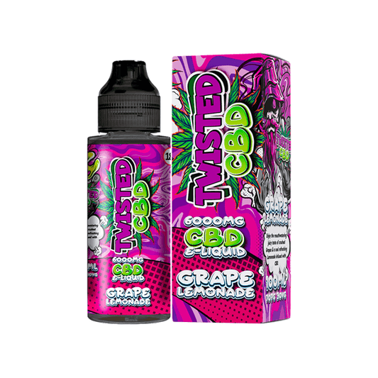 Twisted CBD 6000mg CBD E-liquid 100ml (50VG/50PG) - www.justgovape.co.uk