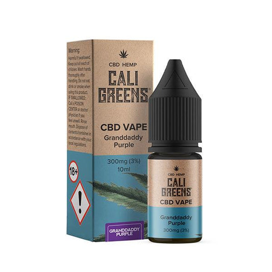 Cali Greens 300mg CBD Vape E-liquid 10ml - www.justgovape.co.uk