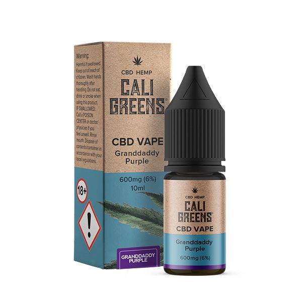 Cali Greens 600mg CBD Vape E-liquid 10ml - www.justgovape.co.uk