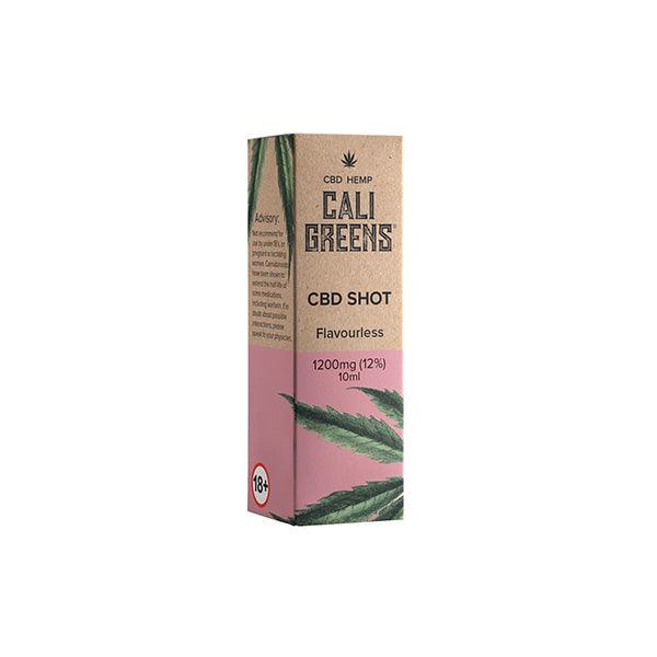 Cali Greens 1200mg CBD Flavourless Shot - 10ml - www.justgovape.co.uk