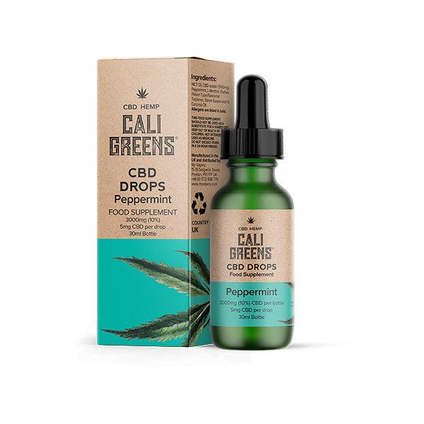 Cali Greens 3000mg CBD Oral Drops - 30ml - www.justgovape.co.uk