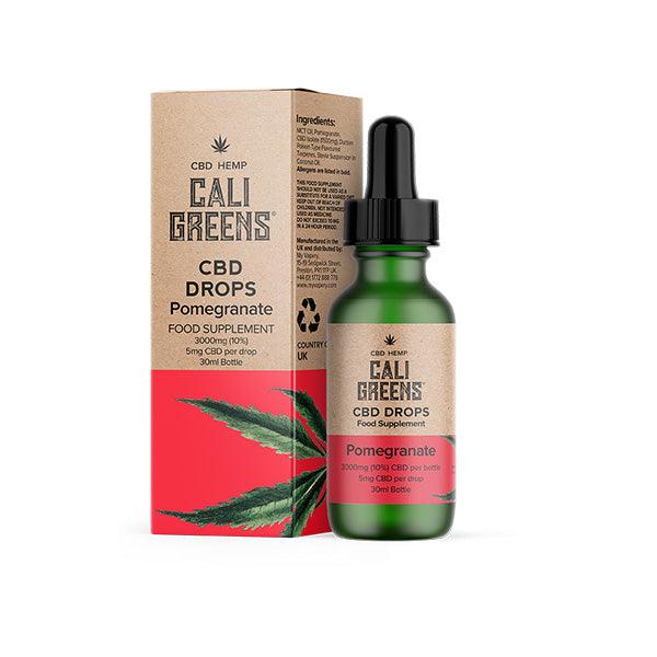 Cali Greens 3000mg CBD Oral Drops - 30ml - www.justgovape.co.uk