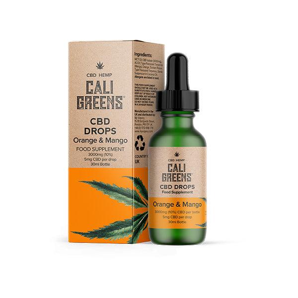 Cali Greens 3000mg CBD Oral Drops - 30ml - www.justgovape.co.uk