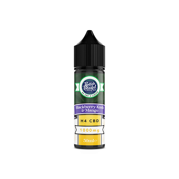 British Blissful 1000mg H4 CBD E-Liquid 50ml - www.justgovape.co.uk