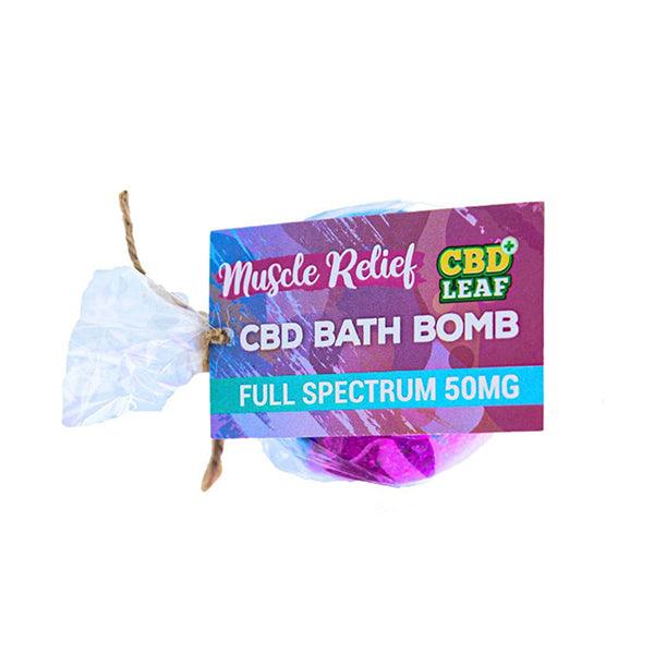 CBD Leaf 100mg CBD Bath Bomb - Muscle Relief - www.justgovape.co.uk