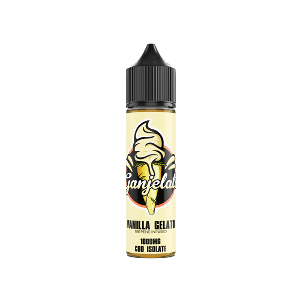 Ganjelato 1000mg CBD Isolate E-liquid 50ml (50VG/50PG) - www.justgovape.co.uk