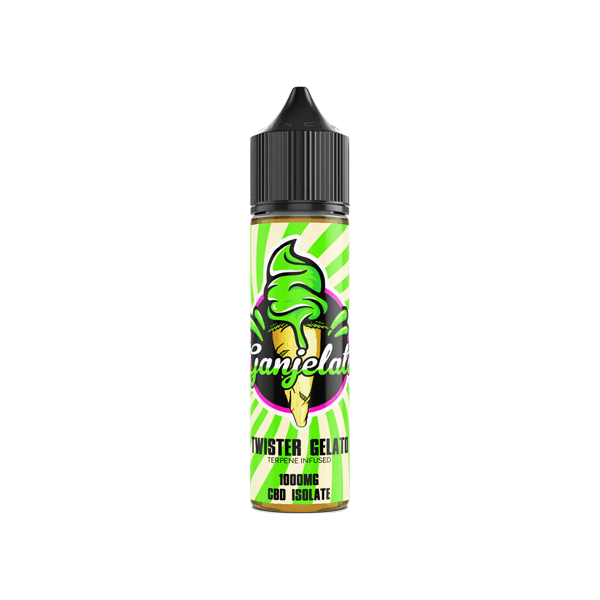 Ganjelato 1000mg CBD Isolate E-liquid 50ml (50VG/50PG) - www.justgovape.co.uk