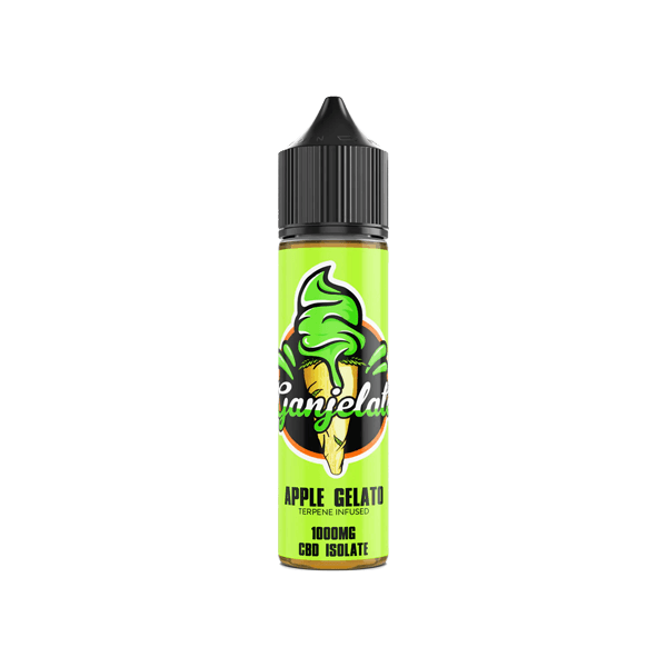 Ganjelato 1000mg CBD Isolate E-liquid 50ml (50VG/50PG) - www.justgovape.co.uk