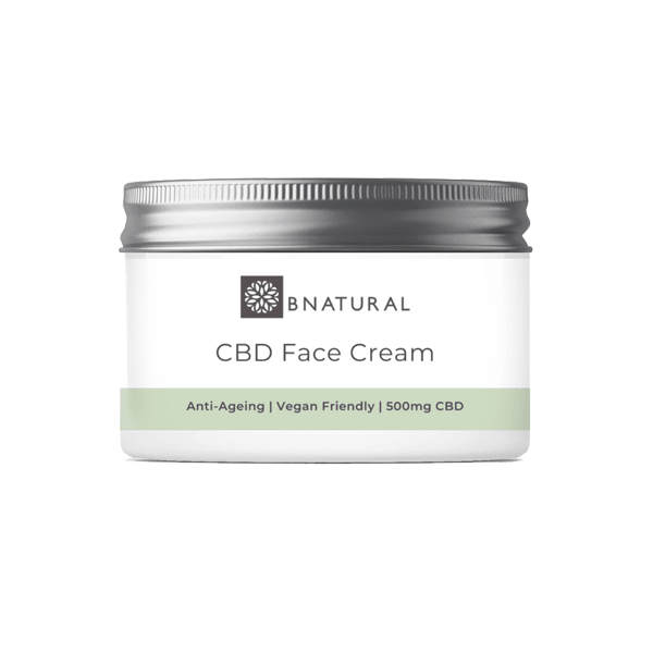 Bnatural 500mg CBD Anti-Ageing CBD Face Cream - 50ml - www.justgovape.co.uk