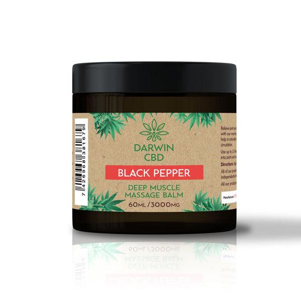 Darwin CBD 3000mg CBD Black Pepper Massage Balm - 60ml - www.justgovape.co.uk