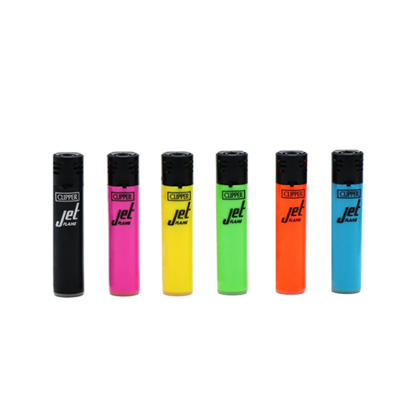 24 Clipper CKJ11RH Classic Large Electronic Jet Flame Shiny Colours Lighters - CKJ1B002UKH - www.justgovape.co.uk