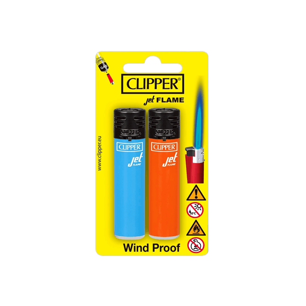 24 Clipper CKJ11RH Jet Flame Lighters Blister Pack Set - CKJ1L003UKH - www.justgovape.co.uk