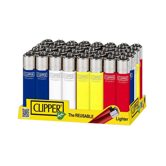 40 Clipper CP11RH Classic Large Flint Solid Branded Lighters - CL1C203UKH - www.justgovape.co.uk