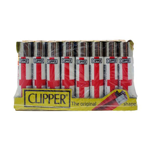 40 Clipper CP11RH Classic Flint England Flag Lighters - CL5C048UKH - www.justgovape.co.uk