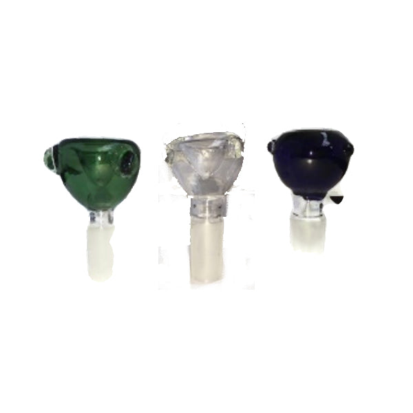 5 x Coloured Design Chillum Glass Bong Pipe Top - GP114 - 19B - www.justgovape.co.uk