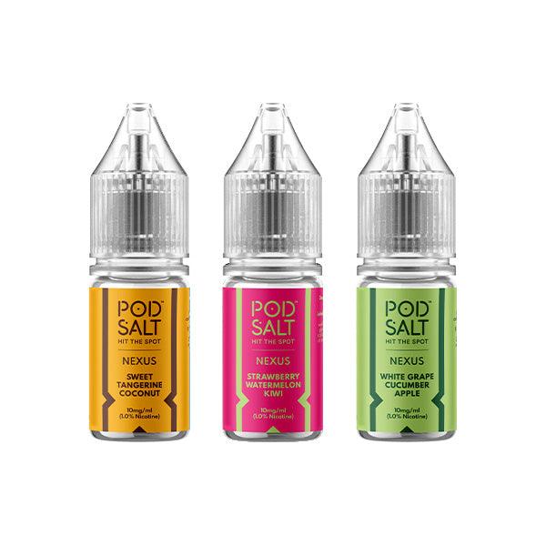 10mg Pod Salt Nexus 10ml Nic Salt (50VG/50PG) - www.justgovape.co.uk