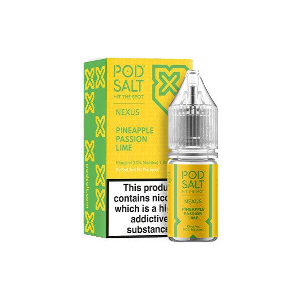 10mg Pod Salt Nexus 10ml Nic Salt (50VG/50PG) - www.justgovape.co.uk